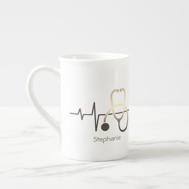 Stethoscope Heartbeat Medical Mug (Left)