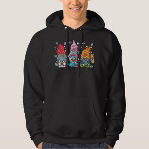 Stethoscope Love Easter Nurse Life Gnomes Nurse Ea Hoodie