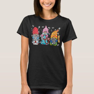 Stethoscope Love Easter Nurse Life Gnomes Nurse Ea T-Shirt