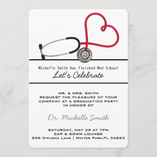 Graduation Announcement Physician Graduation Nurse Invite Doctor Graduation Invitation Doctor Announcement Medical Graduation Invite
