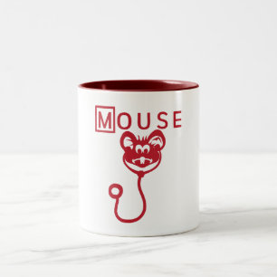 stethoscope_mouse_mouse_humor_quote Two-Tone coffee mug