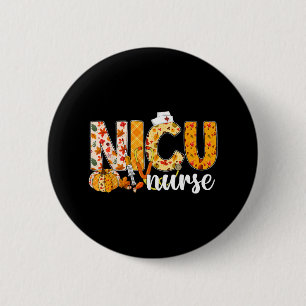Stethoscope NICU Nurse Fall Yall Autumn Leaves Tha 6 Cm Round Badge