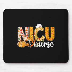 Stethoscope NICU Nurse Fall Yall Autumn Leaves Tha Mouse Pad