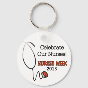 Stethoscope Nurses Week Custom Keychain