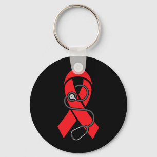 Stethoscope- Sickle Cell Anaemia Awareness Support Key Ring