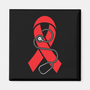 Stethoscope- Sickle Cell Anaemia Awareness Support Magnet