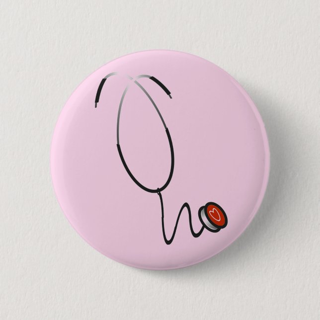 Stethoscope Tshirts and Gifts 6 Cm Round Badge (Front)