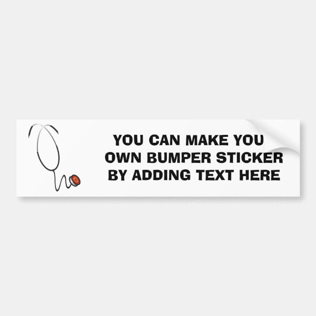 Stethoscope Tshirts and Gifts Bumper Sticker (Front)