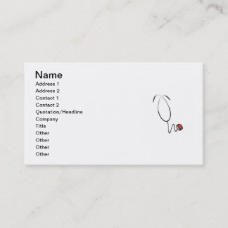 Stethoscope Tshirts and Gifts Business Card