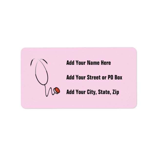 Stethoscope Tshirts and Gifts Label (Front)