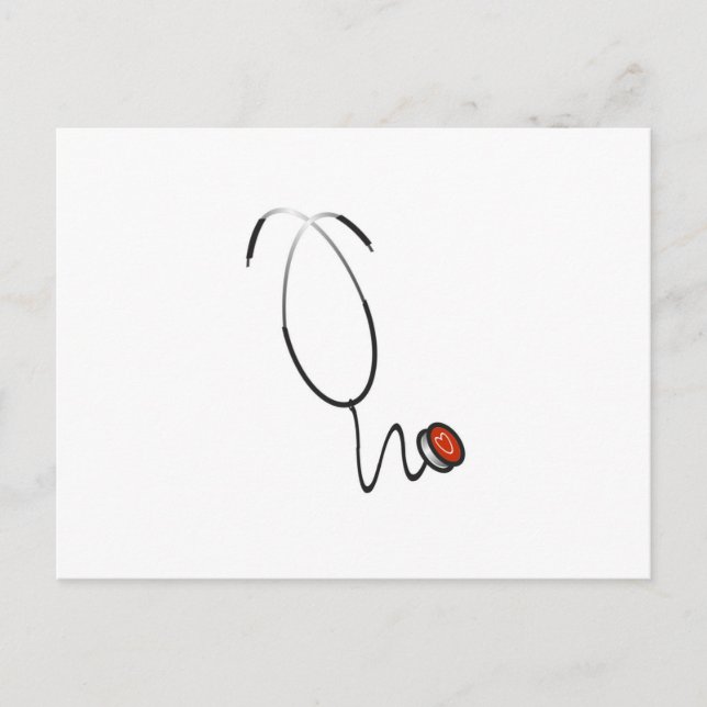 Stethoscope Tshirts and Gifts Postcard (Front)