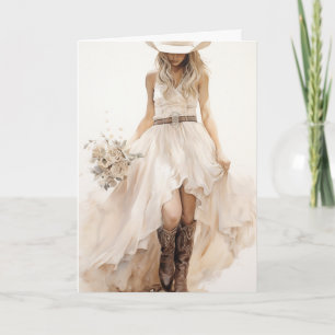 Stetson & Lace Wedding: Diamond Dust Card