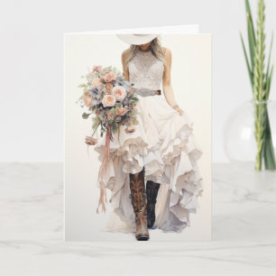 Stetson & Lace Wedding: Floral Fantasia Card