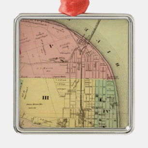 Steubenville, Ohio 2 Metal Tree Decoration