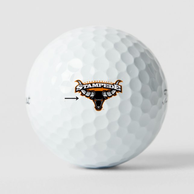 Steubenville Stampede Arena Football  Golf Balls (Front)