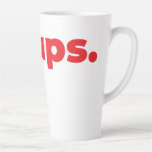 Steups Latte Mug - Red