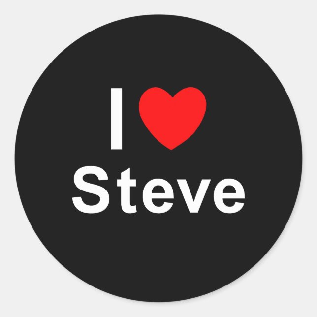 Steve Classic Round Sticker (Front)