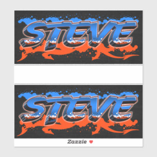 Steve First Name Graffiti Sticker