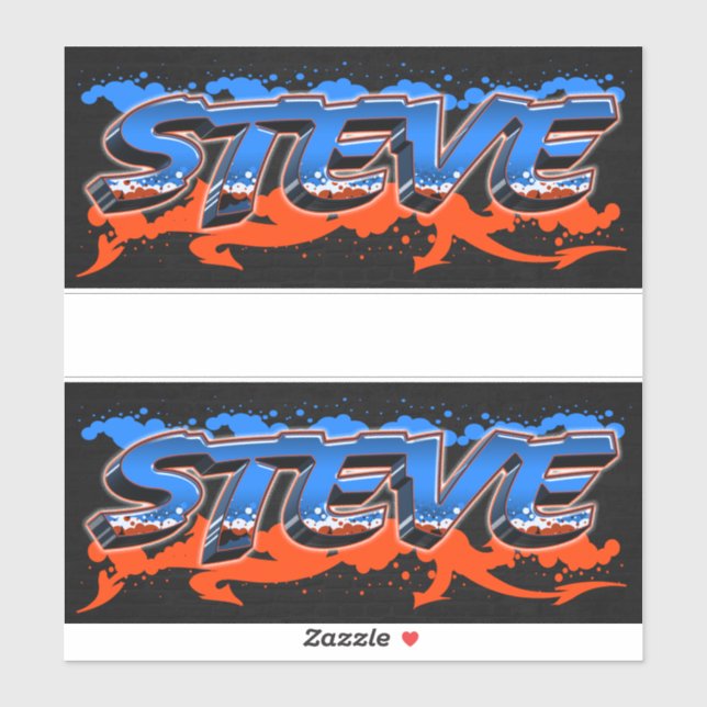 Steve First Name Name Graffiti Decal Sticker (Sheet)