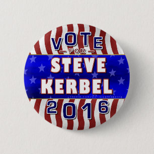 Steve Kerbel President 2016 Election Libertarian 6 Cm Round Badge