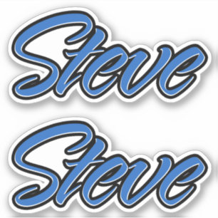 Steve Name blue sticker Sticker Sticker Stickerset