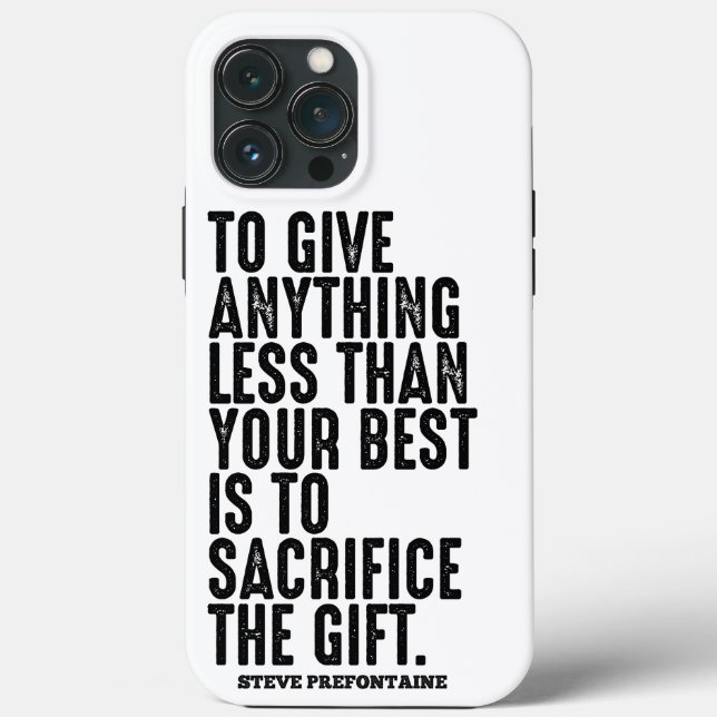 Steve Prefontaine Quotes Case-Mate iPhone Case (Back)