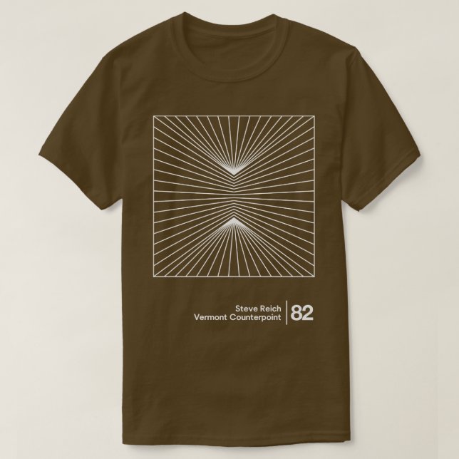 Steve Reich Original Minimalist Graphic Design T-Shirt (Design Front)