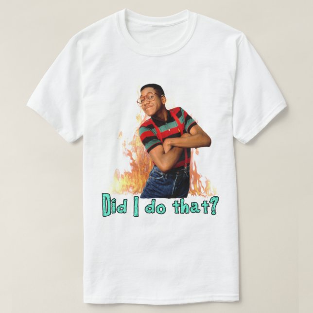 Steve Urkel- Did I do that   T-Shirt (Design Front)