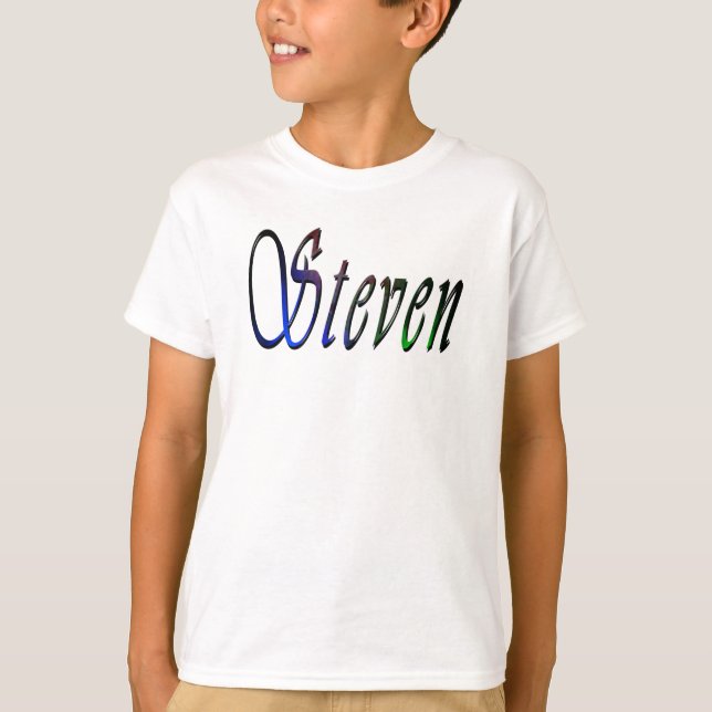 Steven Name Logo, T-Shirt (Front)