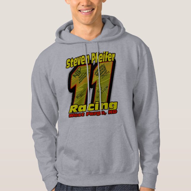 Steven Pfeifer Racing 08 - Grey Hoodie (Front)