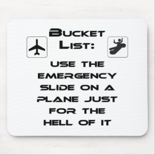 Steven Slater Inspired Bucket List Shirt Mouse Pad
