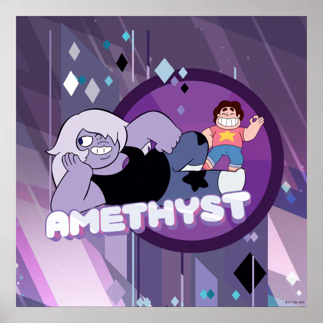 Steven Universe | Amethyst Character Graphic Poster | Zazzle