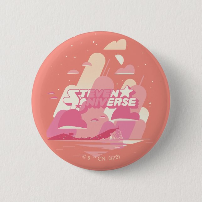 Steven Universe | Beach City 6 Cm Round Badge (Front)