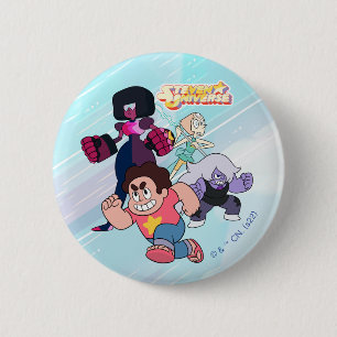 Steven Universe   Crystal Gem Group Action 6 Cm Round Badge