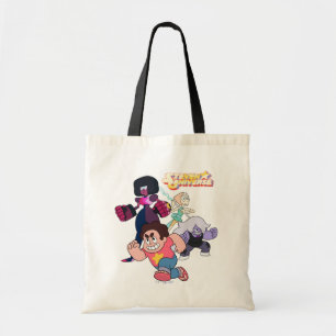 Steven Universe   Crystal Gem Group Action Tote Bag