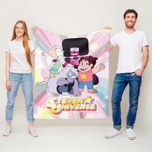 Steven Universe   Crystal Gem Group Huddle Fleece Blanket