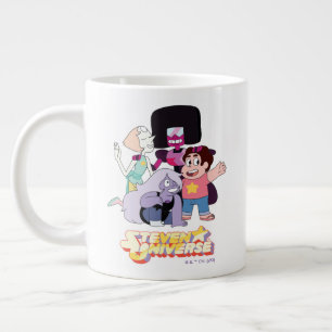 Steven Universe   Crystal Gem Group Huddle Large Coffee Mug