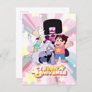 Steven Universe   Crystal Gem Group Huddle Postcard