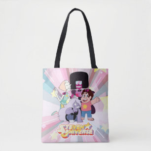 Steven Universe   Crystal Gem Group Huddle Tote Bag
