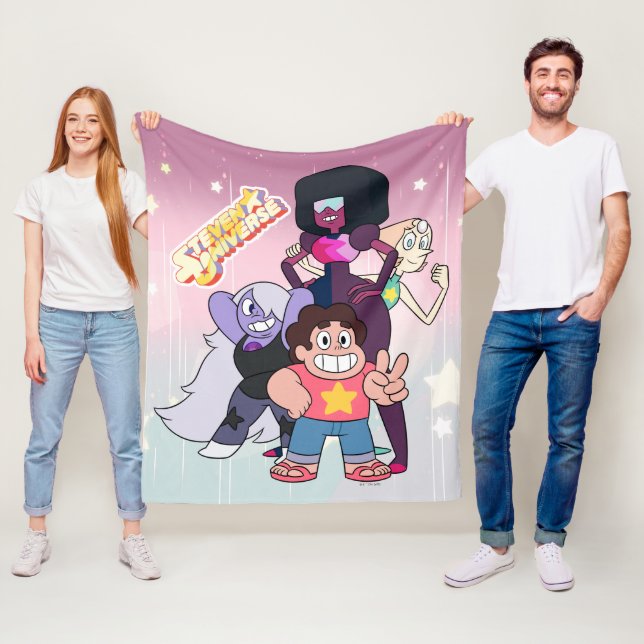 Steven Universe | Crystal Gem Group Pose Fleece Blanket (In Situ)
