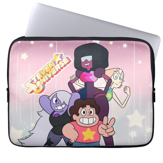 Steven Universe | Crystal Gem Group Pose Laptop Sleeve (Front)