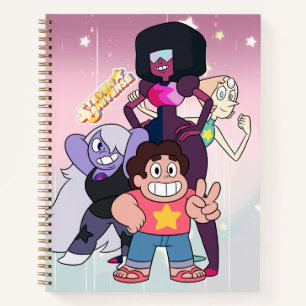 Steven Universe   Crystal Gem Group Pose Notebook