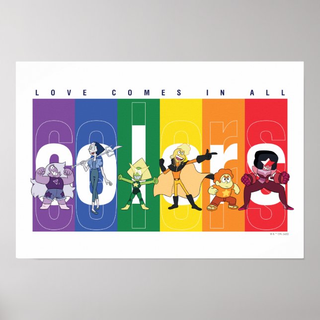 Steven Universe - Love Comes In All Colors Poster (Front)