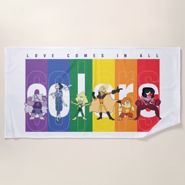 Steven Universe - Love Comes In All Colours Beach Towel (Front)