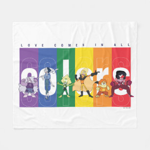 Steven Universe - Love Comes In All Colours Fleece Blanket