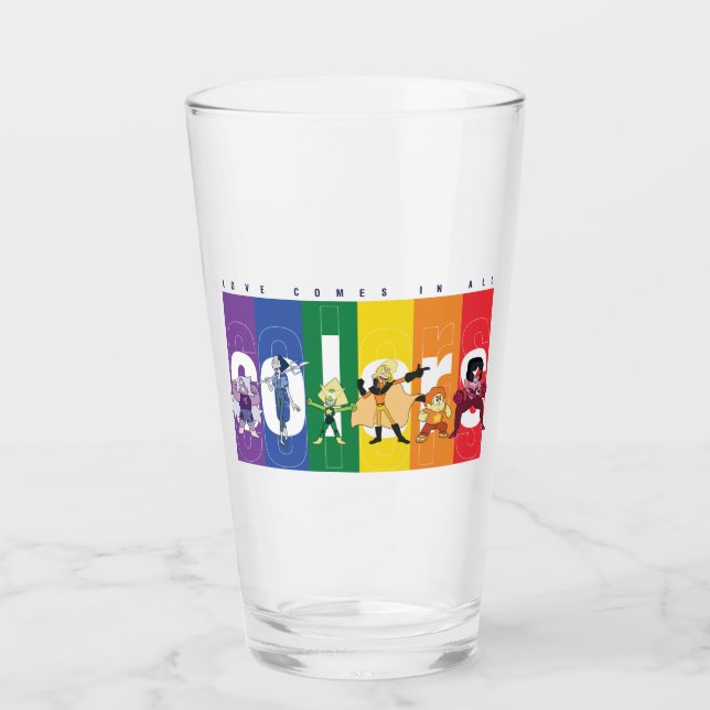 Steven Universe - Love Comes In All Colours Glass (Front)