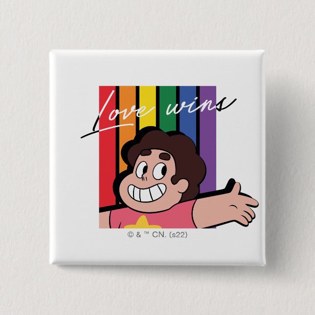 Steven Universe - Love Wins 15 Cm Square Badge (Front)