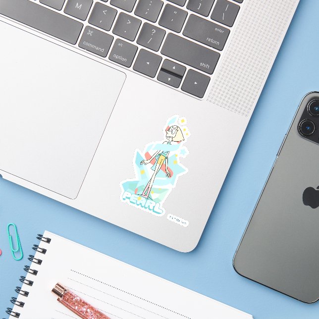 Steven Universe | Pearl Character Graphic (Laptop w/ iPhone)