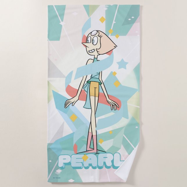 Steven Universe | Pearl Character Graphic Beach Towel (Front)