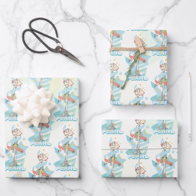 Steven Universe | Pearl Character Graphic Wrapping Paper Sheet (Front)